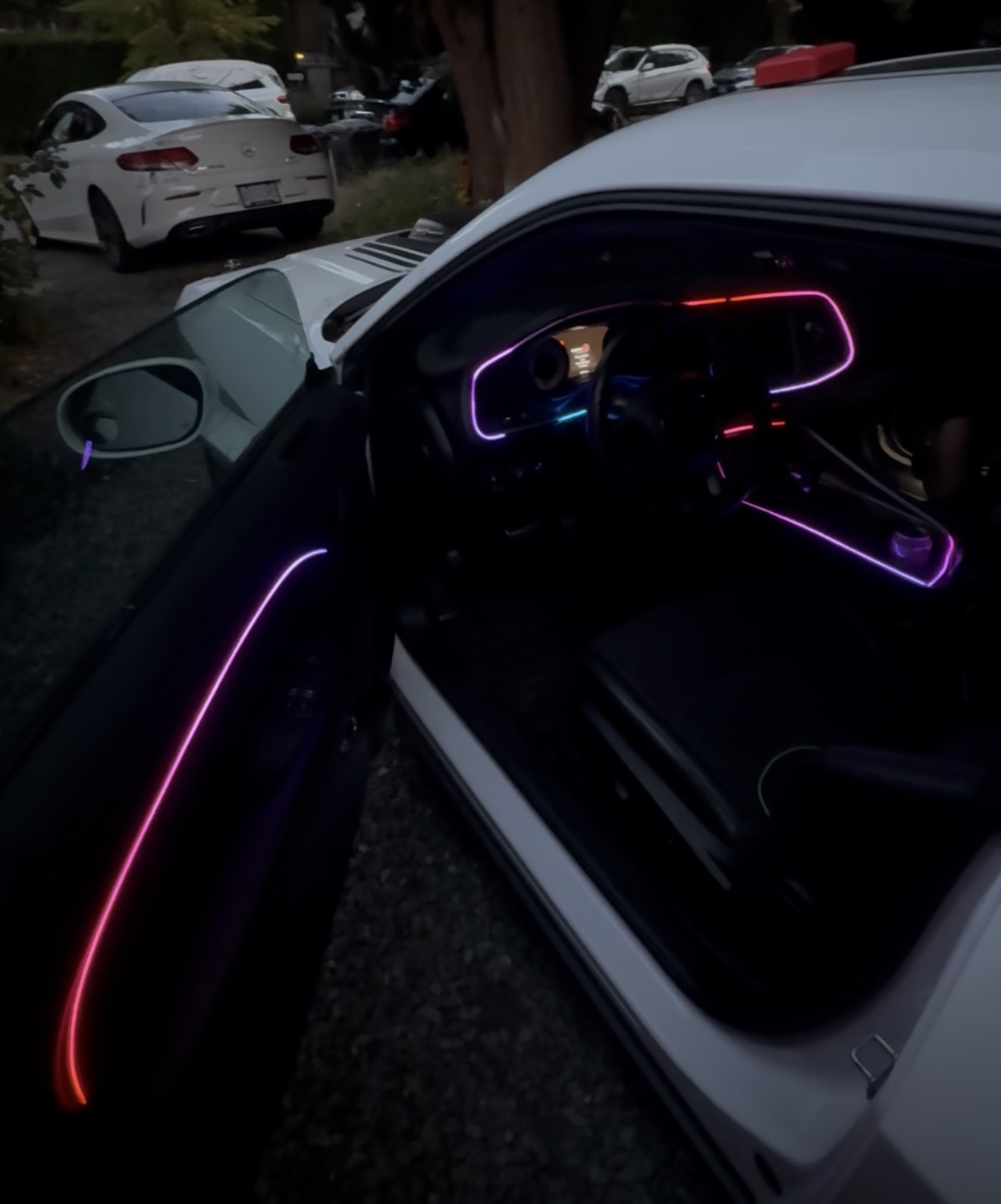BMW ambient-lighting installation