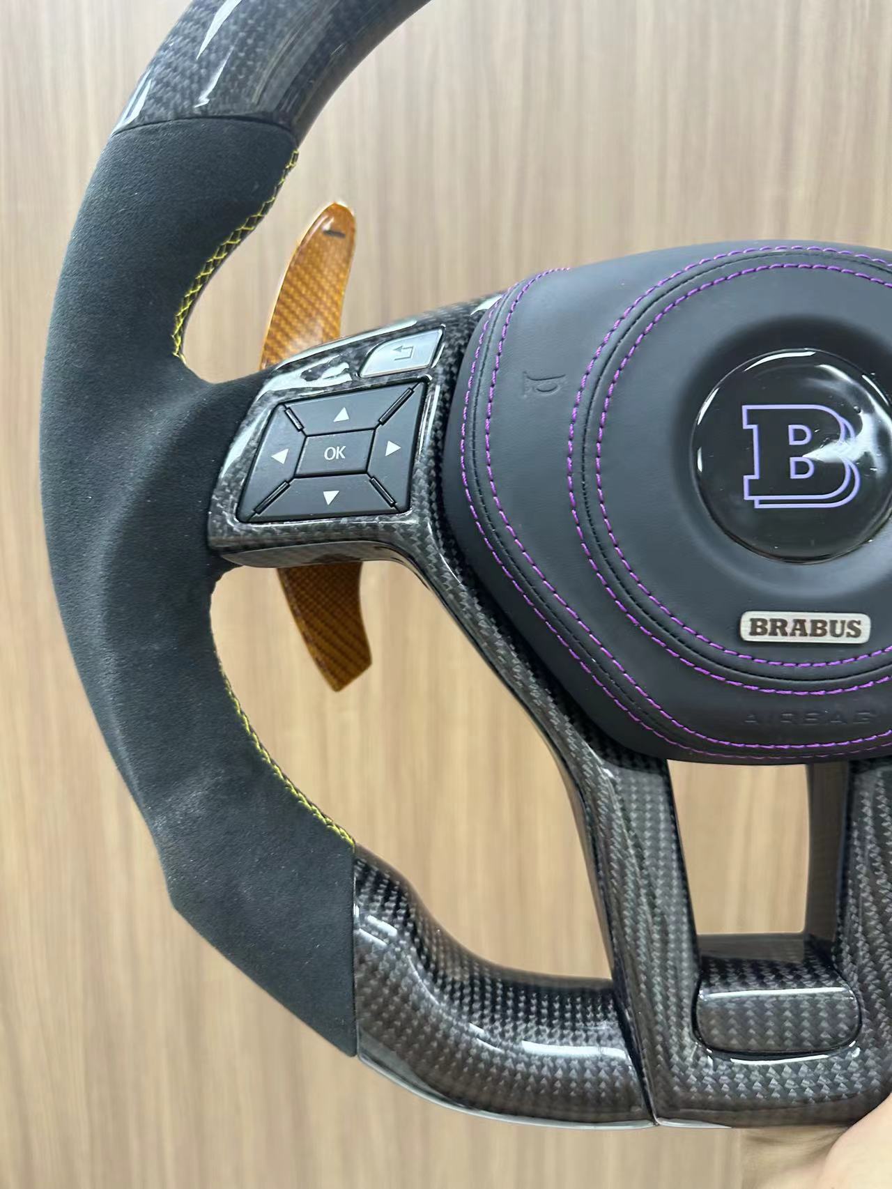 BRABUS carbon steering wheel detail